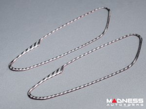 Alfa Romeo Stelvio Interior Door Handle Surround Trim Kit - Carbon Fiber - Flexible / Self Adhesive Alfa Romeo Stelvio Interior Door Handle Surround Trim Kit - Carbon Fiber - Flexible / Self Adhesive